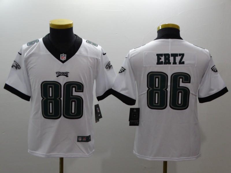 Youth Philadelphia Eagles #86 Ertz white Nike NFL jerseys->->Youth Jersey